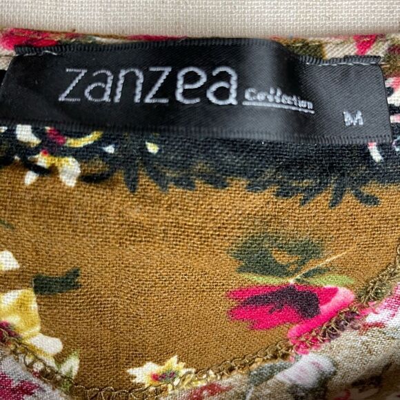 Zanzea Boho Floral Top Size M EUC - Picture 5 of 6